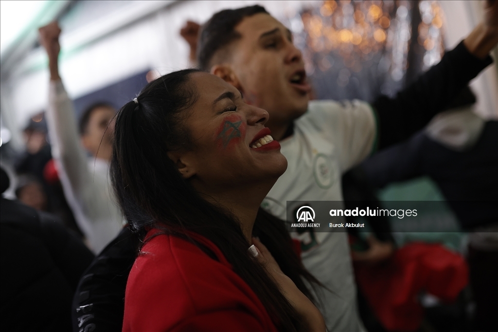 شادی مراکشی ها بعد از پیروزی تاریخی در جام جهانی (+عکس)