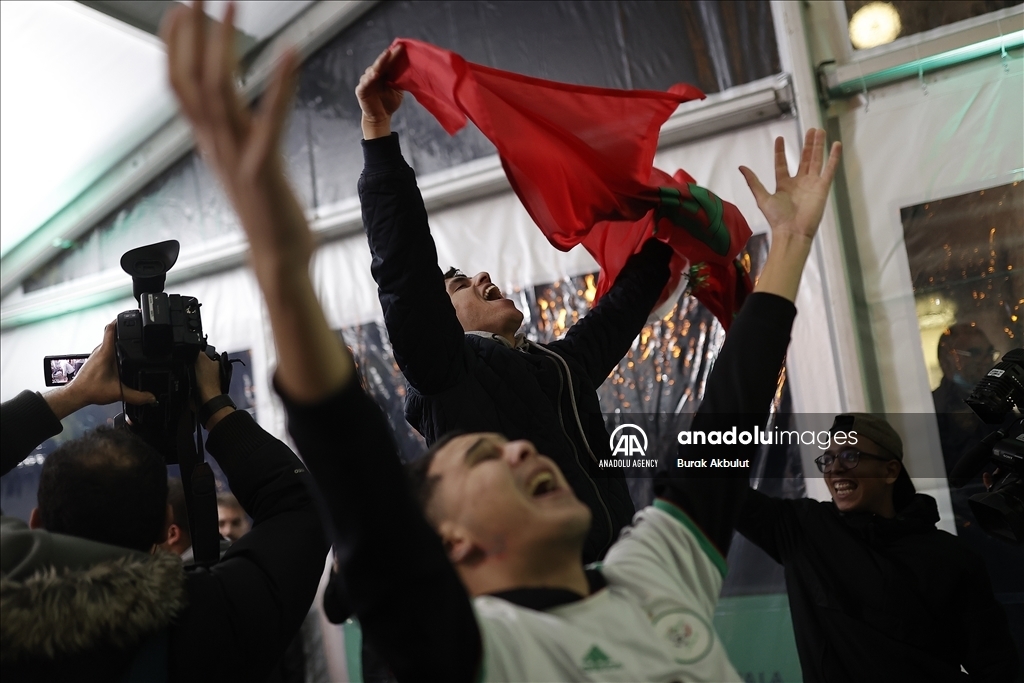 شادی مراکشی ها بعد از پیروزی تاریخی در جام جهانی (+عکس)