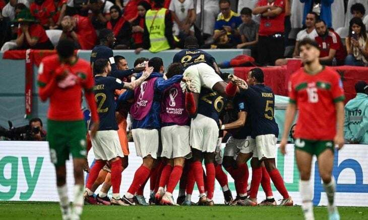 حاشیه بازی فرانسه - مراکش (+عکس) / از شادی مکرون تا دلداری امپایه به اشرف حکیمی حاشیه بازی فرانسه - مراکش (+عکس) / از شادی مکرون تا دلداری امپایه به اشرف حکیمی