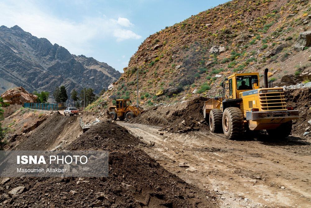 جاده چالوس پس از سیل (عکس)