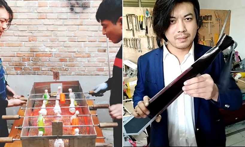 ساخت ربات امنیتی از ضایعات فلزی