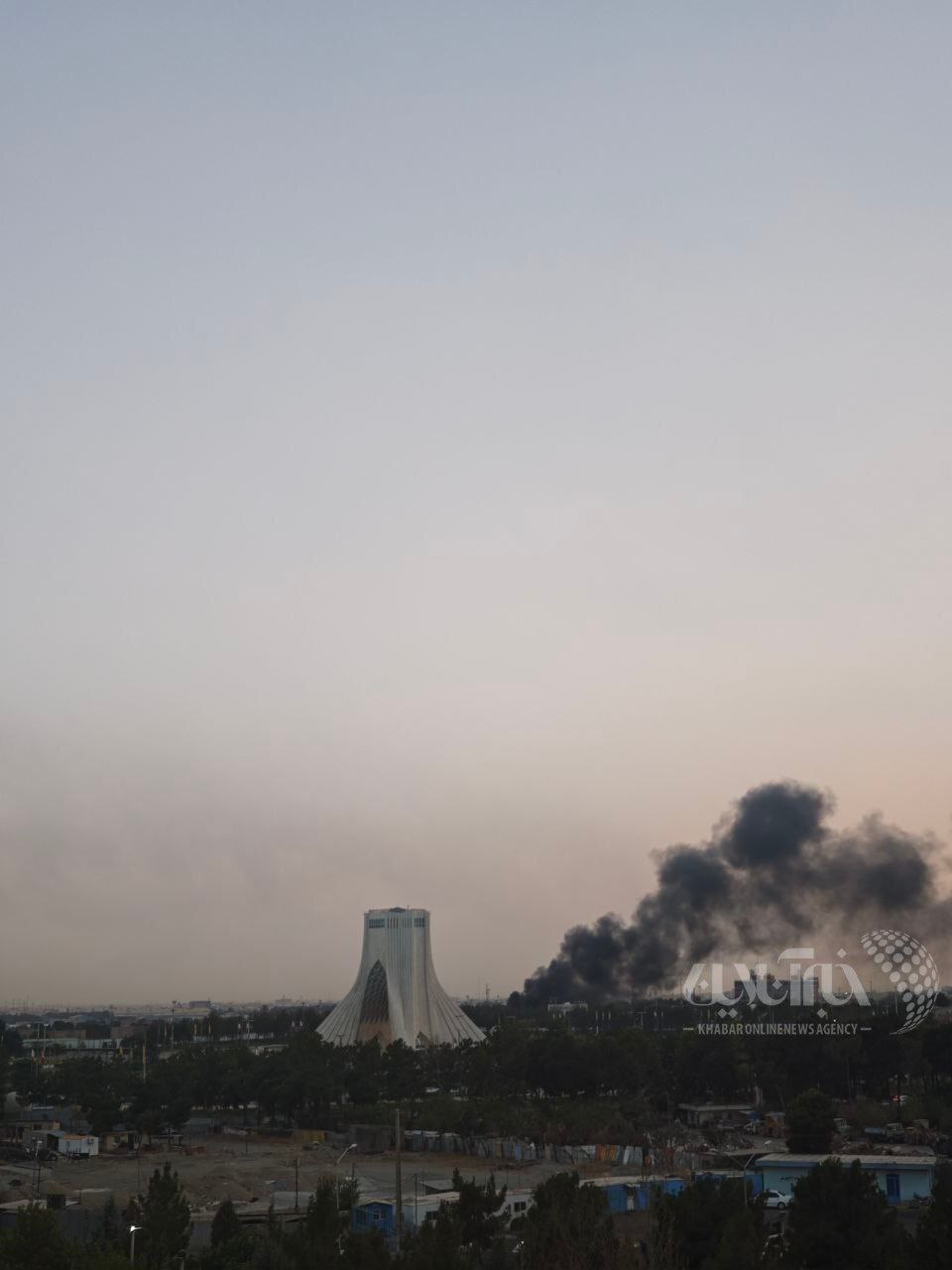 حمله اسرائیل به نزدیک میدان آزادی تهران