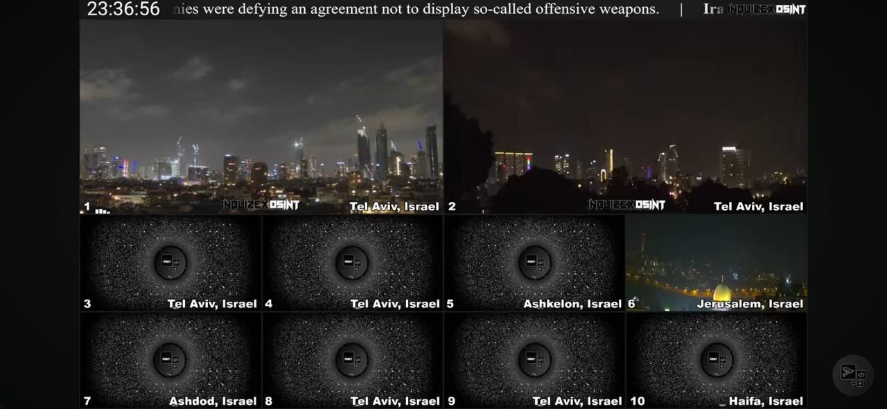 شلیک موشک های جدید به سمت اسرائیل / حمله اسرائیل به صداوسیما / حمله به پادگان غرب تهران / انفجارهای شدید در شرق تهران/ شهادت یک پزشک زن و فرزندش در حملات اسراییل/ حمله تل آویو به کرمانشاه ، شیراز، ایلام / ۸ کشته در حملات دیشب ایران به تل آویو و دیگر شهرها